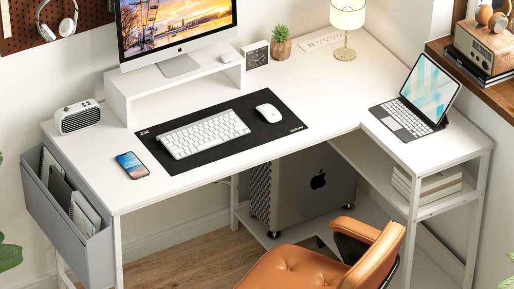 Yoobure L Shaped 47 Inch Computer Desk