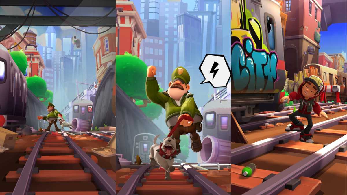 Subway Surfers City Intro Graffiti and Police